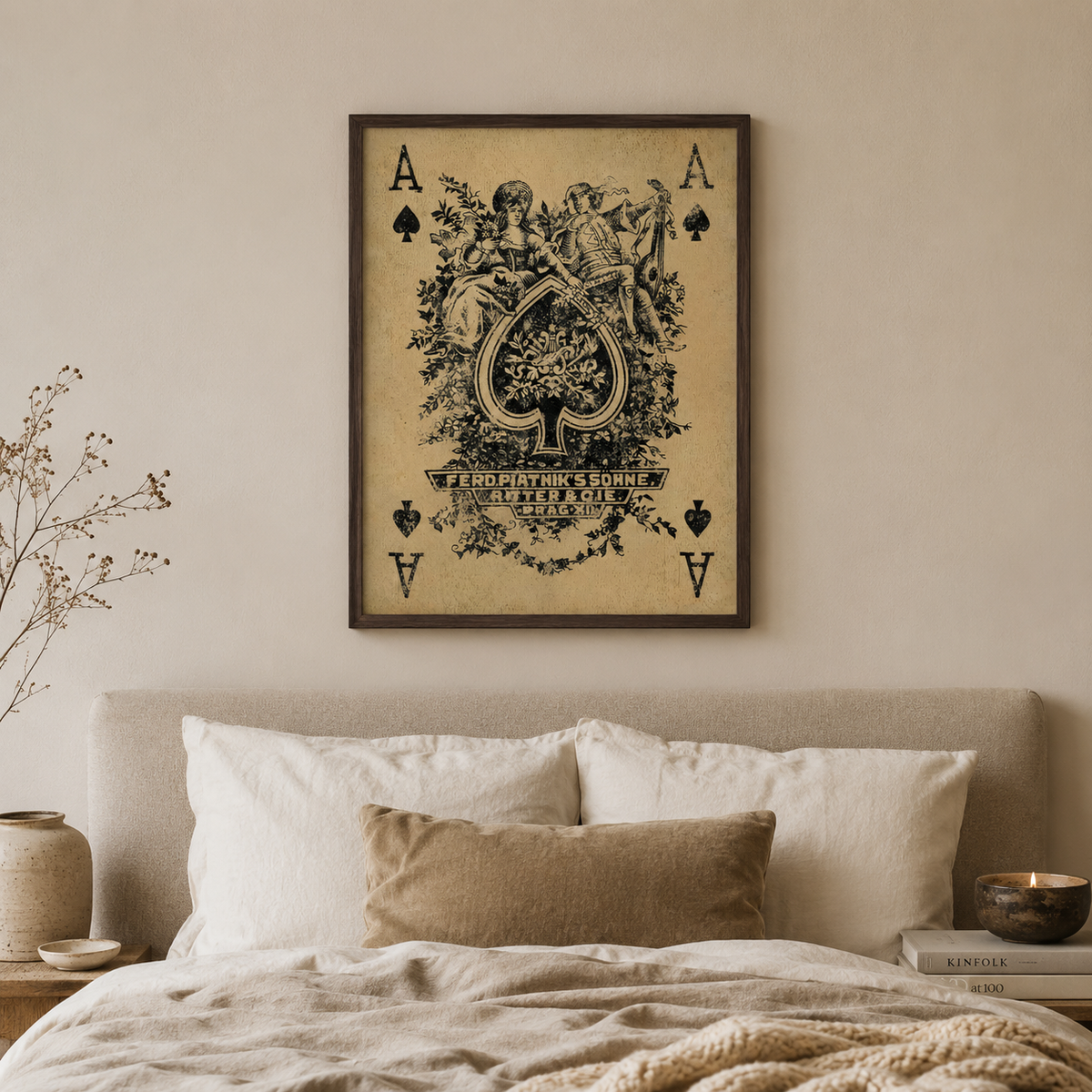 Ace of Spades — Vintage Playing Card