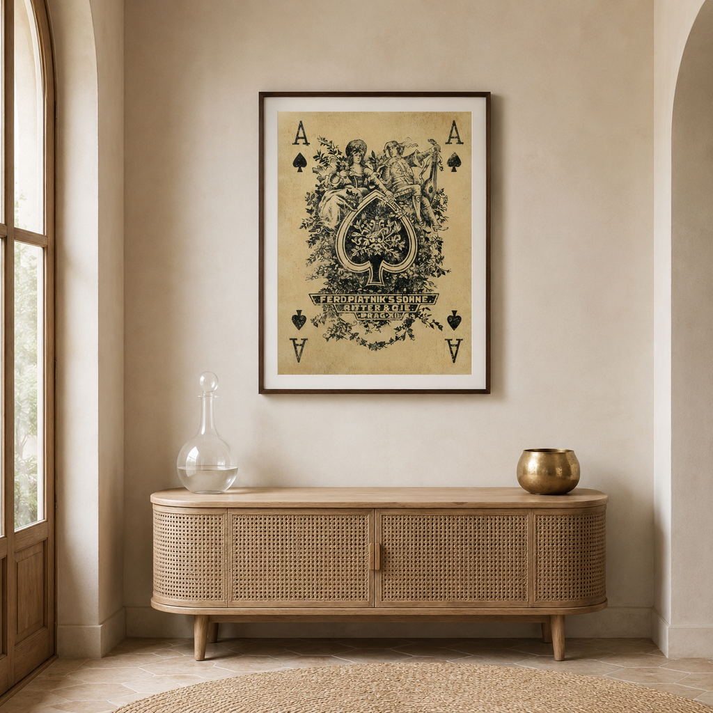 Ace of Spades — Vintage Playing Card