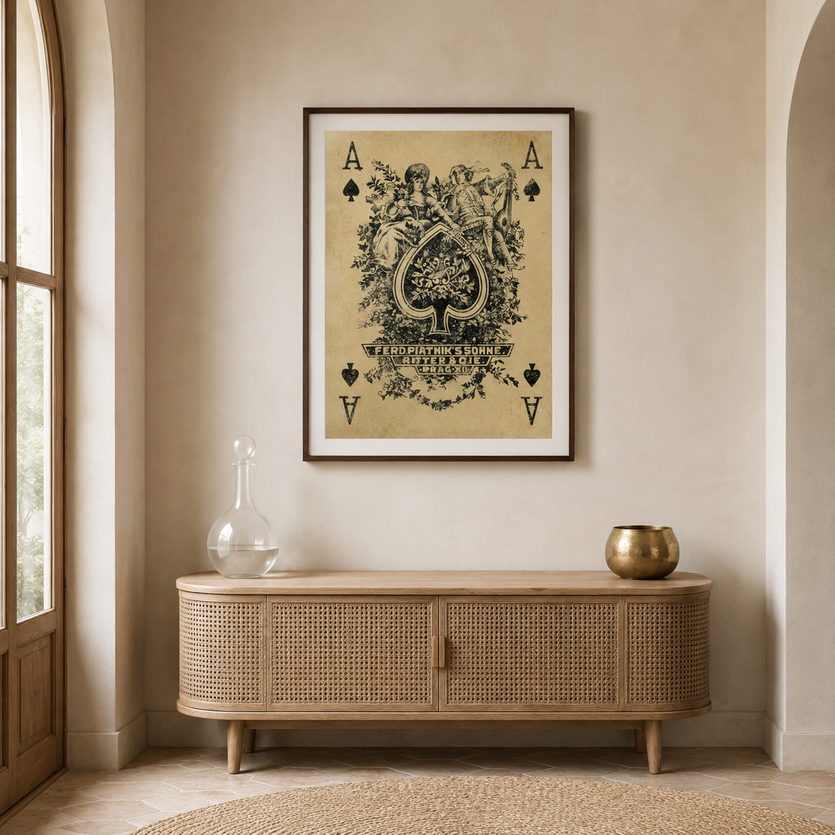 Ace of Spades — Vintage Playing Card