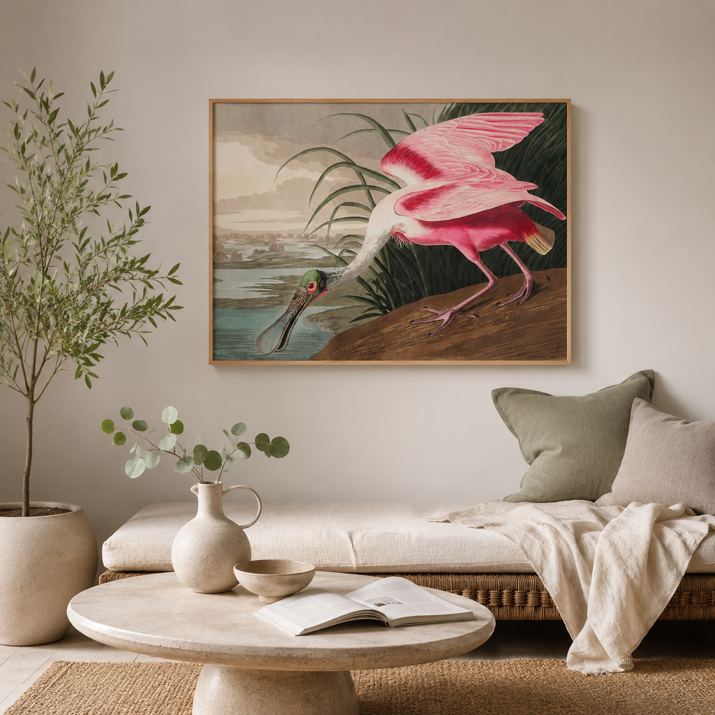 The Roseate Spoonbill — After Audubon