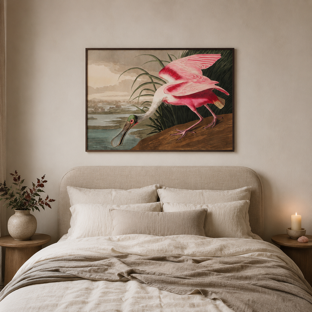 The Roseate Spoonbill — After Audubon