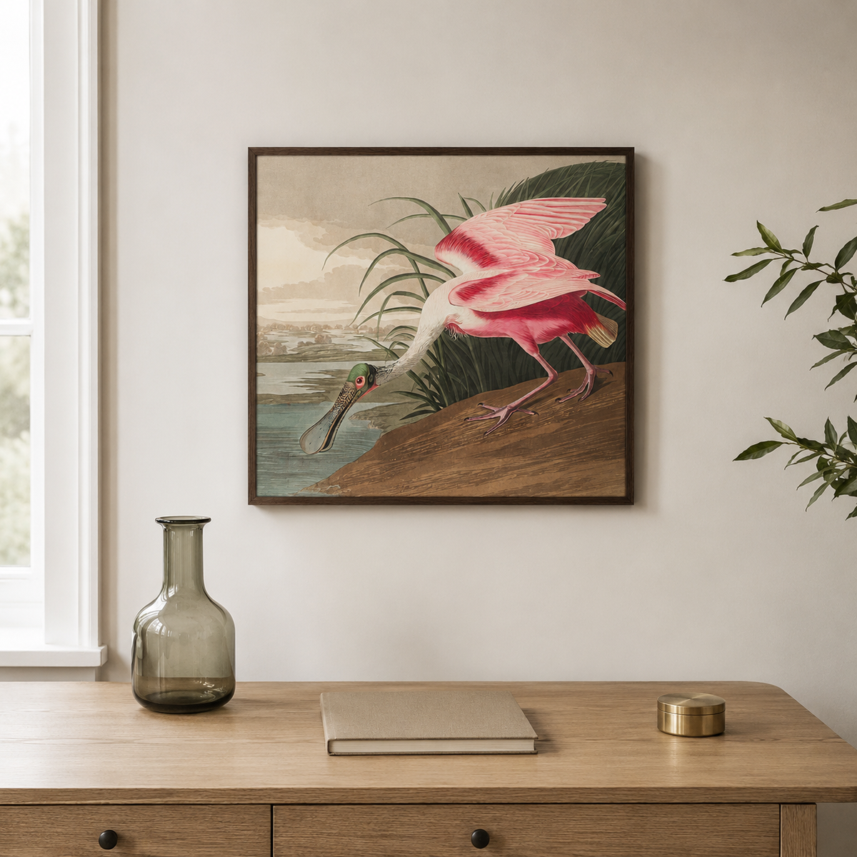 The Roseate Spoonbill — After Audubon