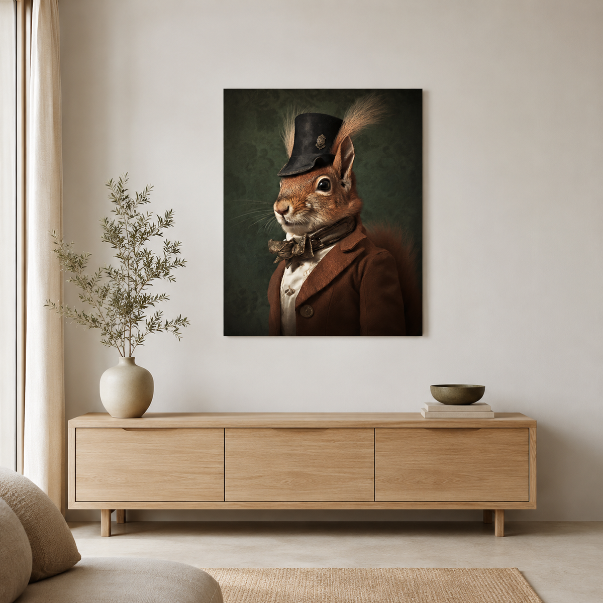 The Distinguished Squirrel — A Portrait in Clothes