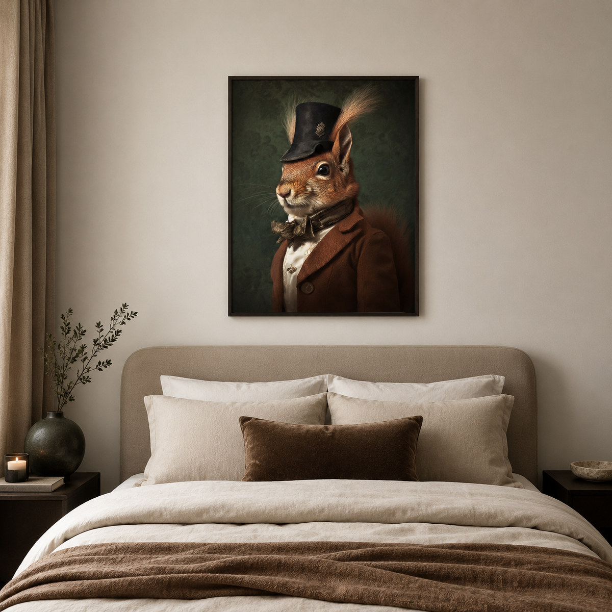 The Distinguished Squirrel — A Portrait in Clothes