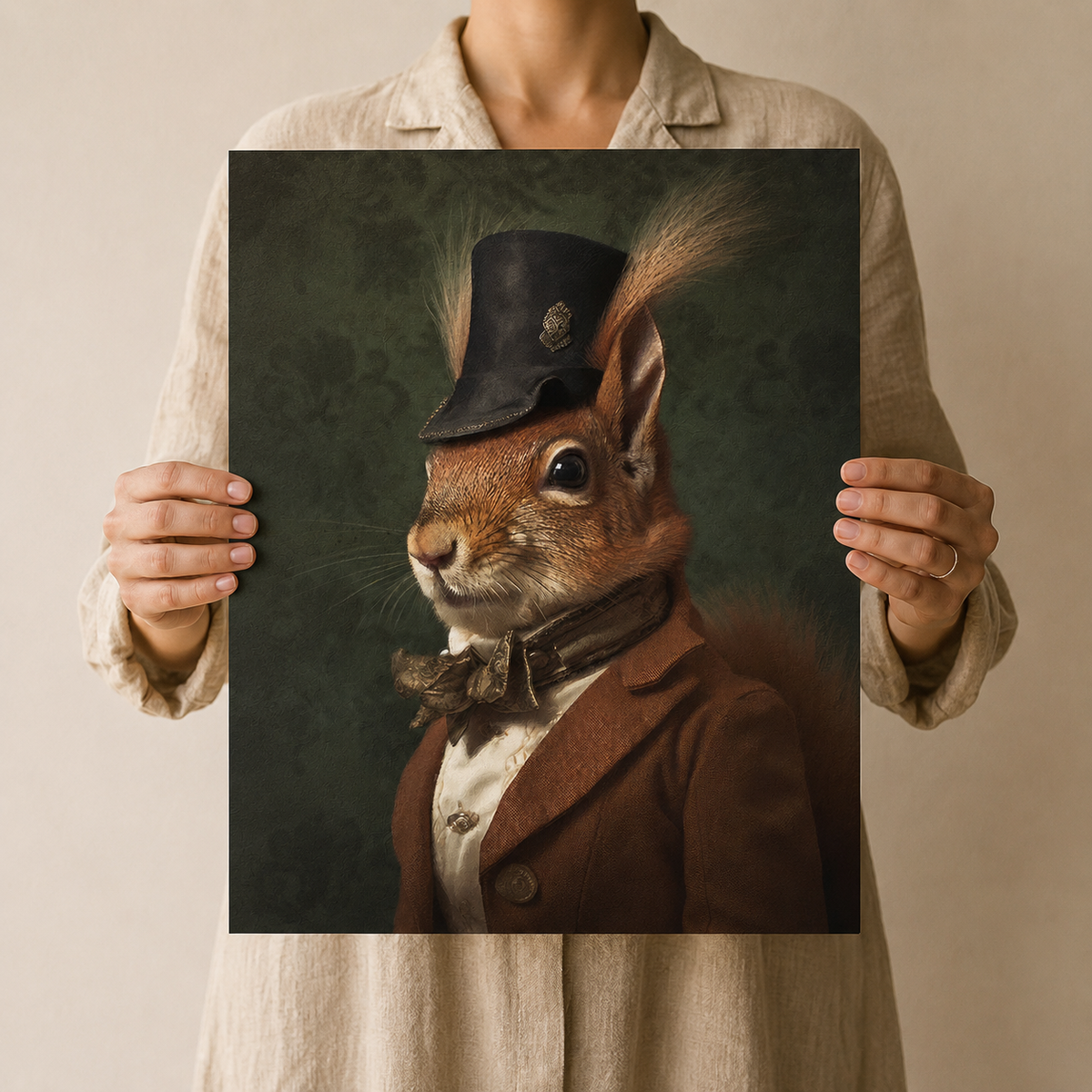 The Distinguished Squirrel — A Portrait in Clothes