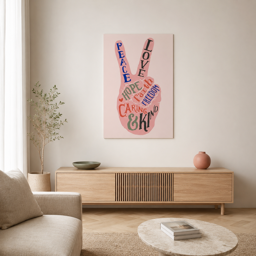 Peace & Positivity — A Pastel Scandi Print