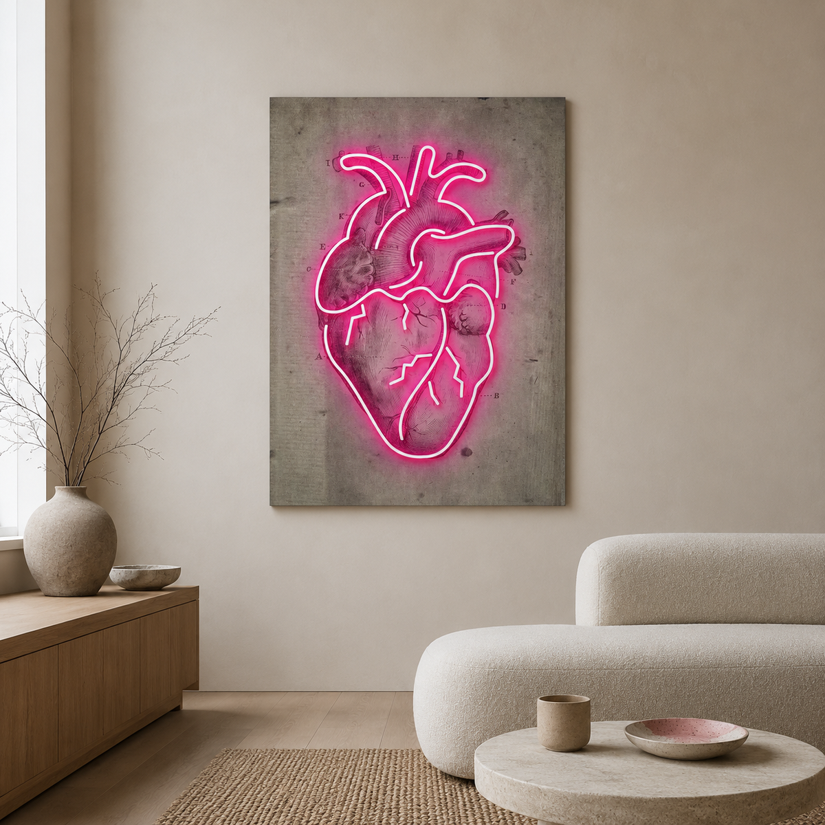 The Neon Heart — An Anatomical Study