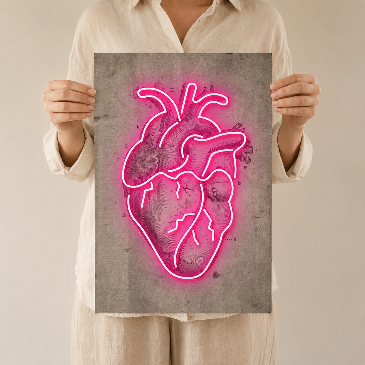 The Neon Heart — An Anatomical Study