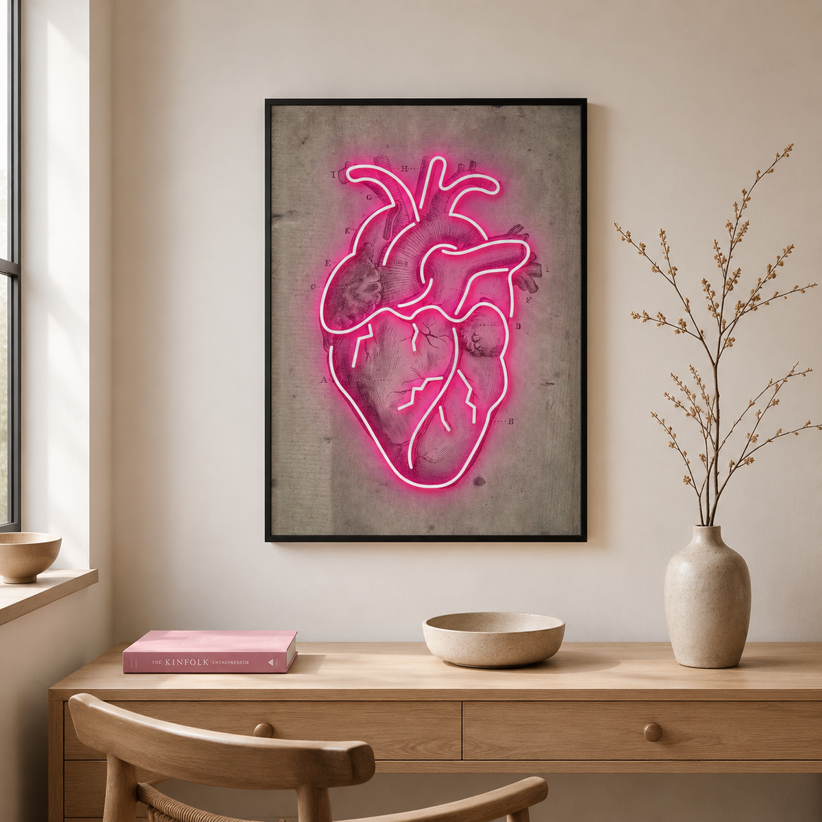 The Neon Heart — An Anatomical Study