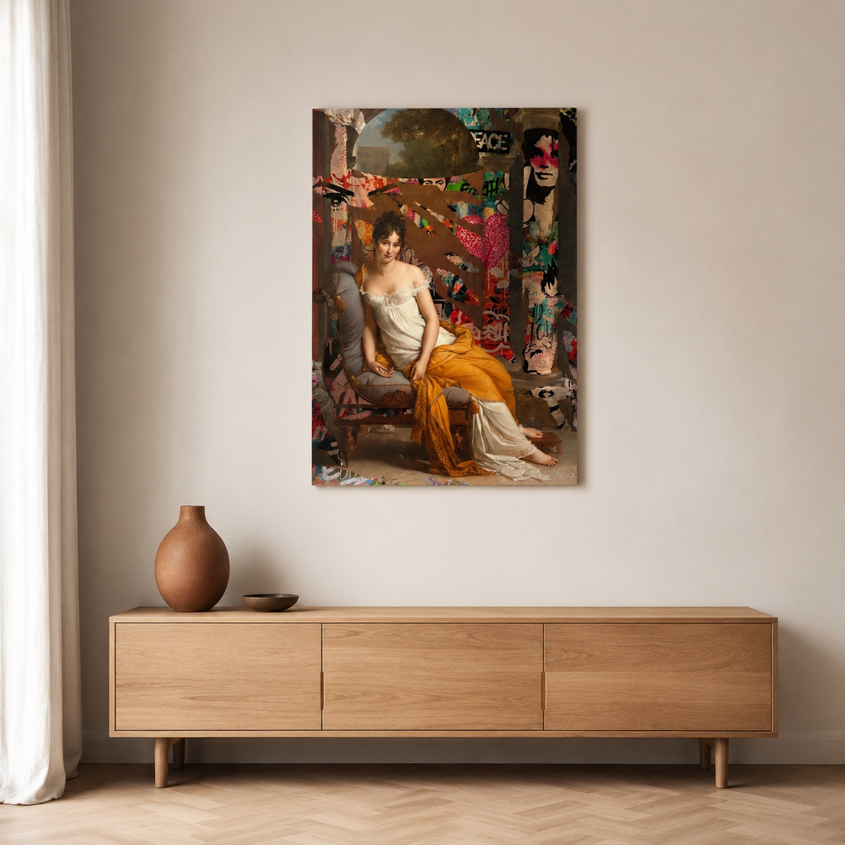 The Classical Rebel — Old Master Meets Street Art