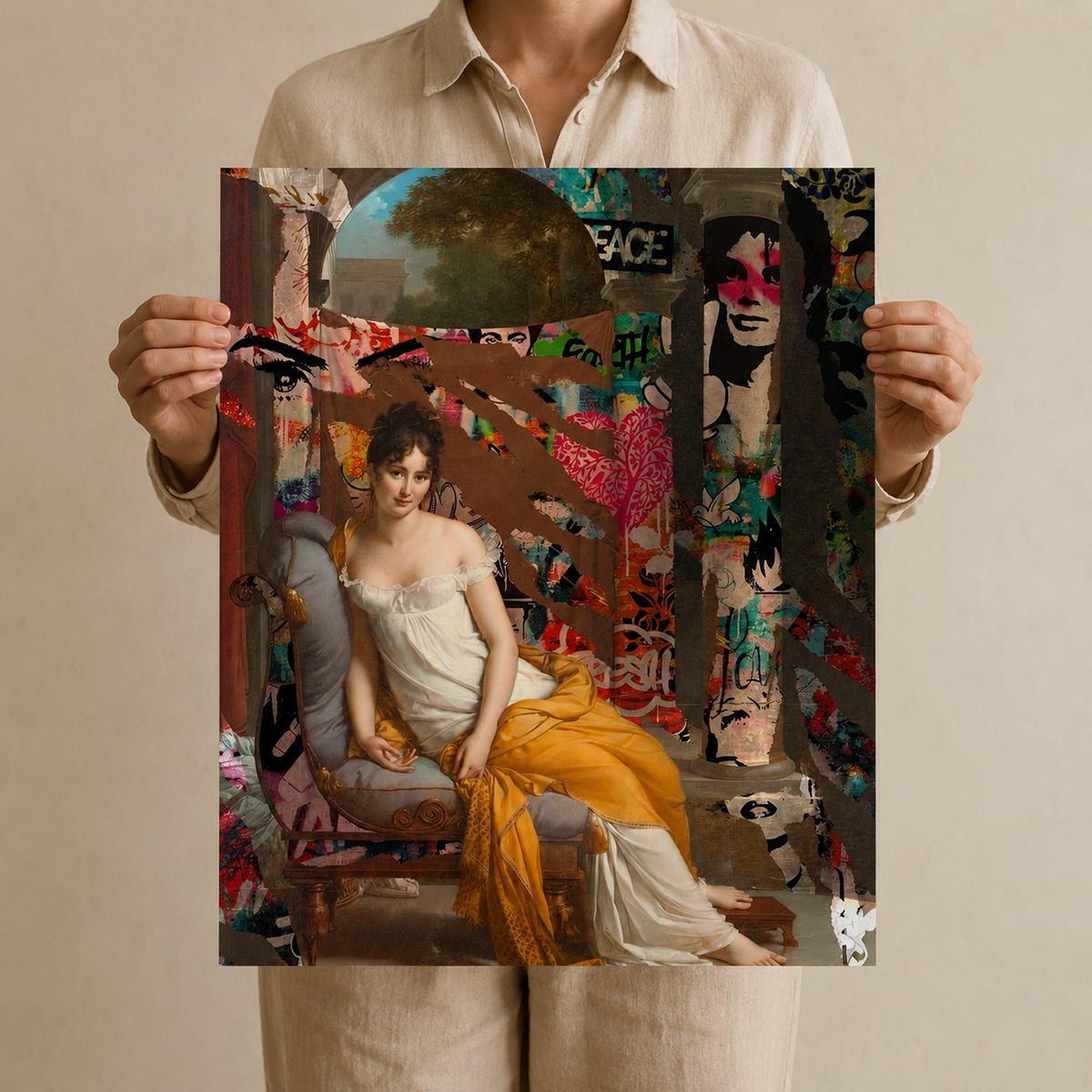 The Classical Rebel — Old Master Meets Street Art