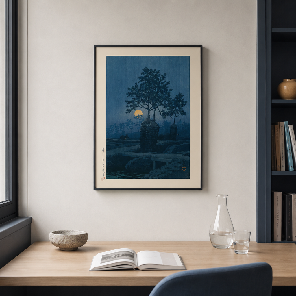 Moonlit Pine — After Kawase Hasui