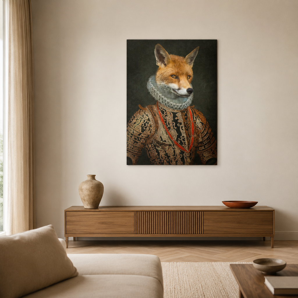 The Noble Fox — A Renaissance Portrait