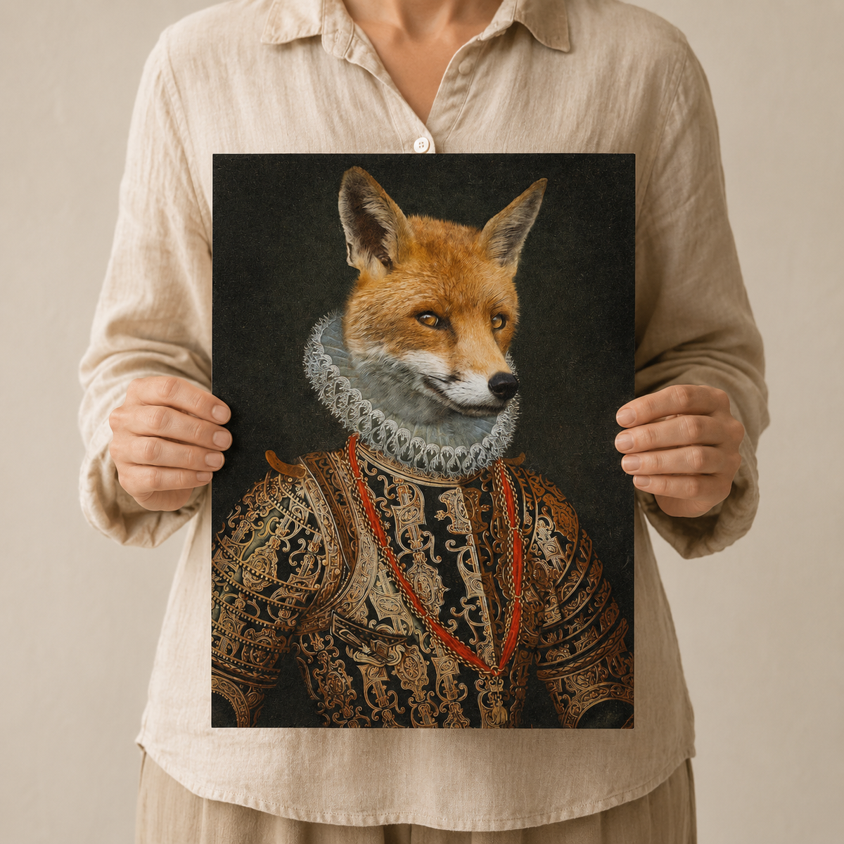 The Noble Fox — A Renaissance Portrait