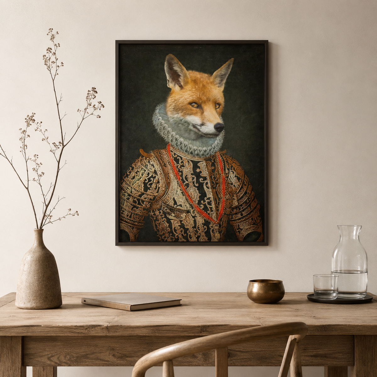 The Noble Fox — A Renaissance Portrait