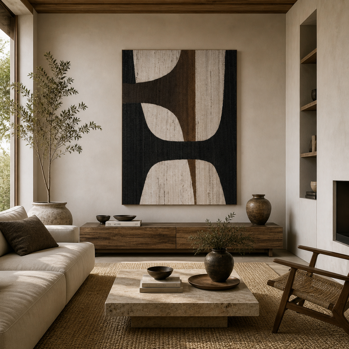Wabi Sabi Abstract Wall Art