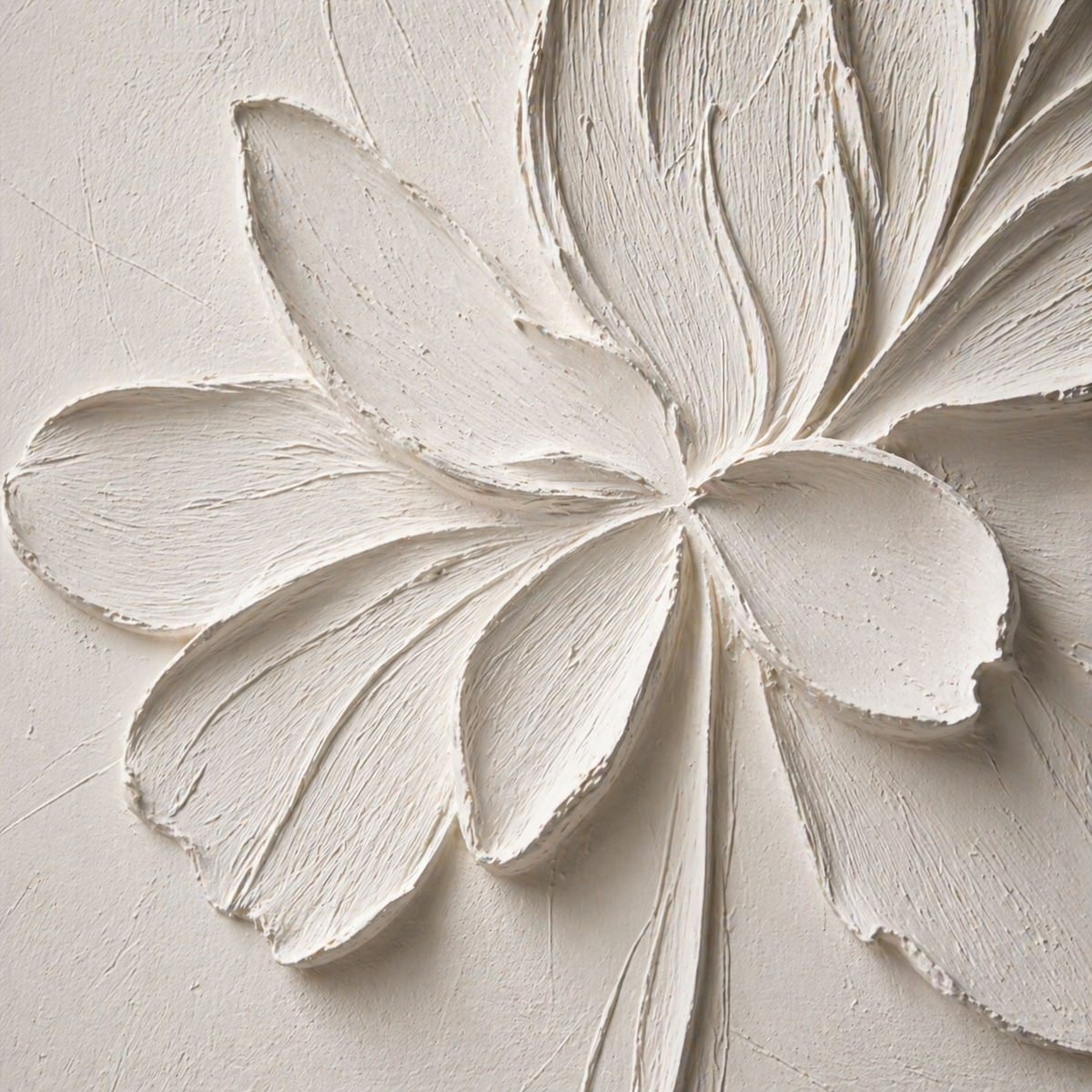 White Textured Wall Art